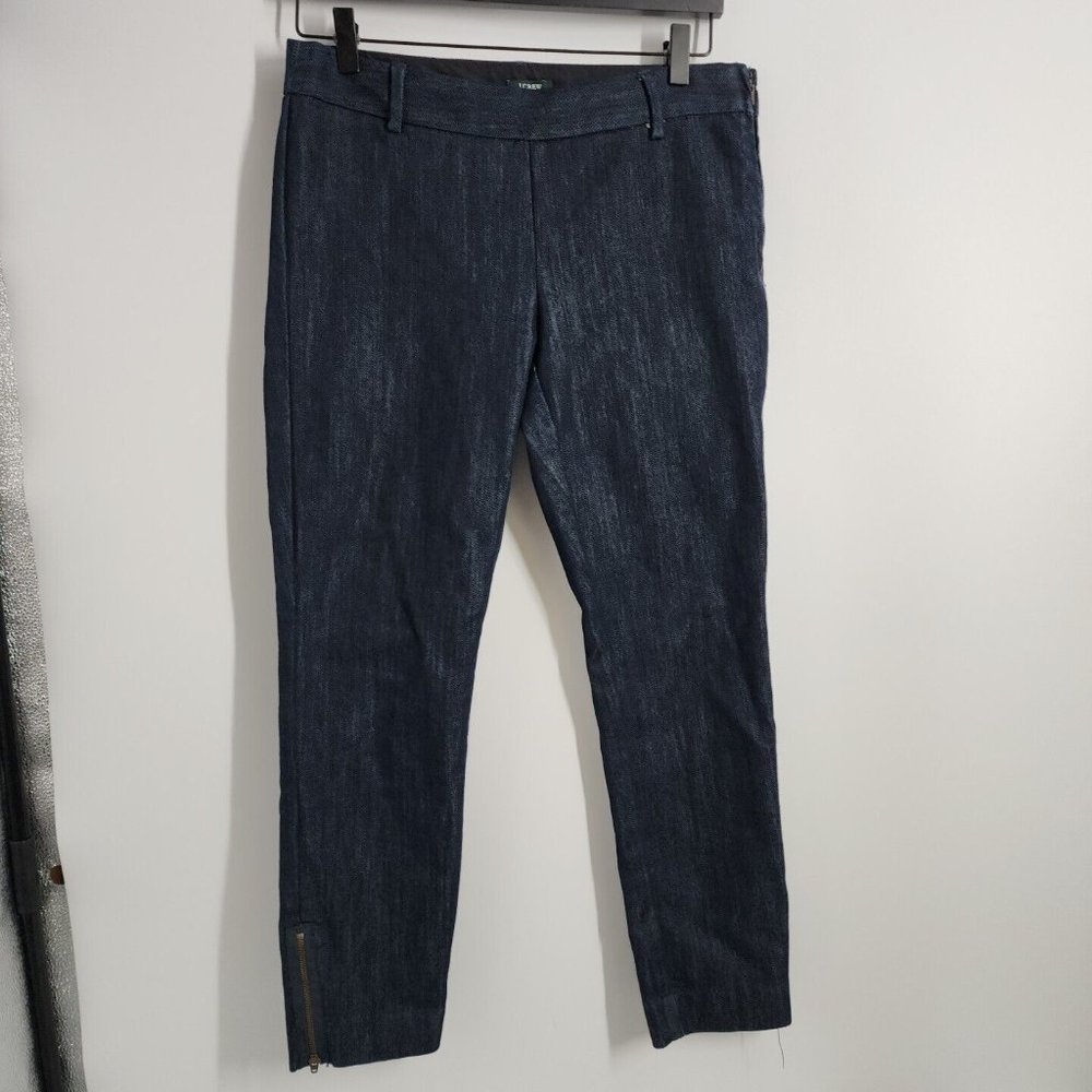 NEW J Crew Size 4 Curvy Fit Side Zip Blue Jeans Pants Womens Denim Stretch City